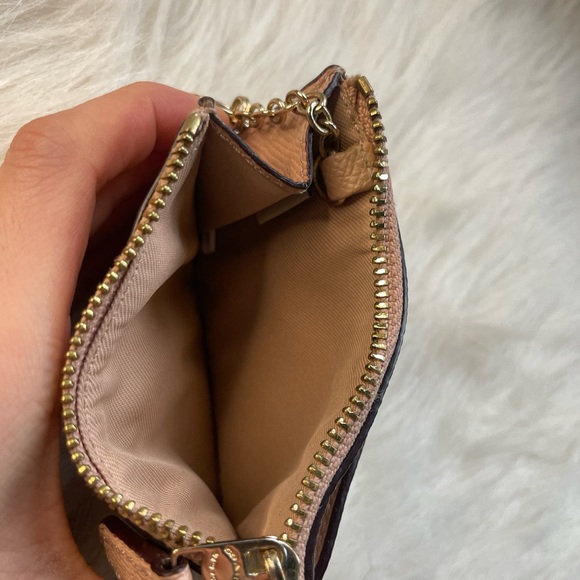 Coach Pink Leather Key Pouch - Picture 3 of 3